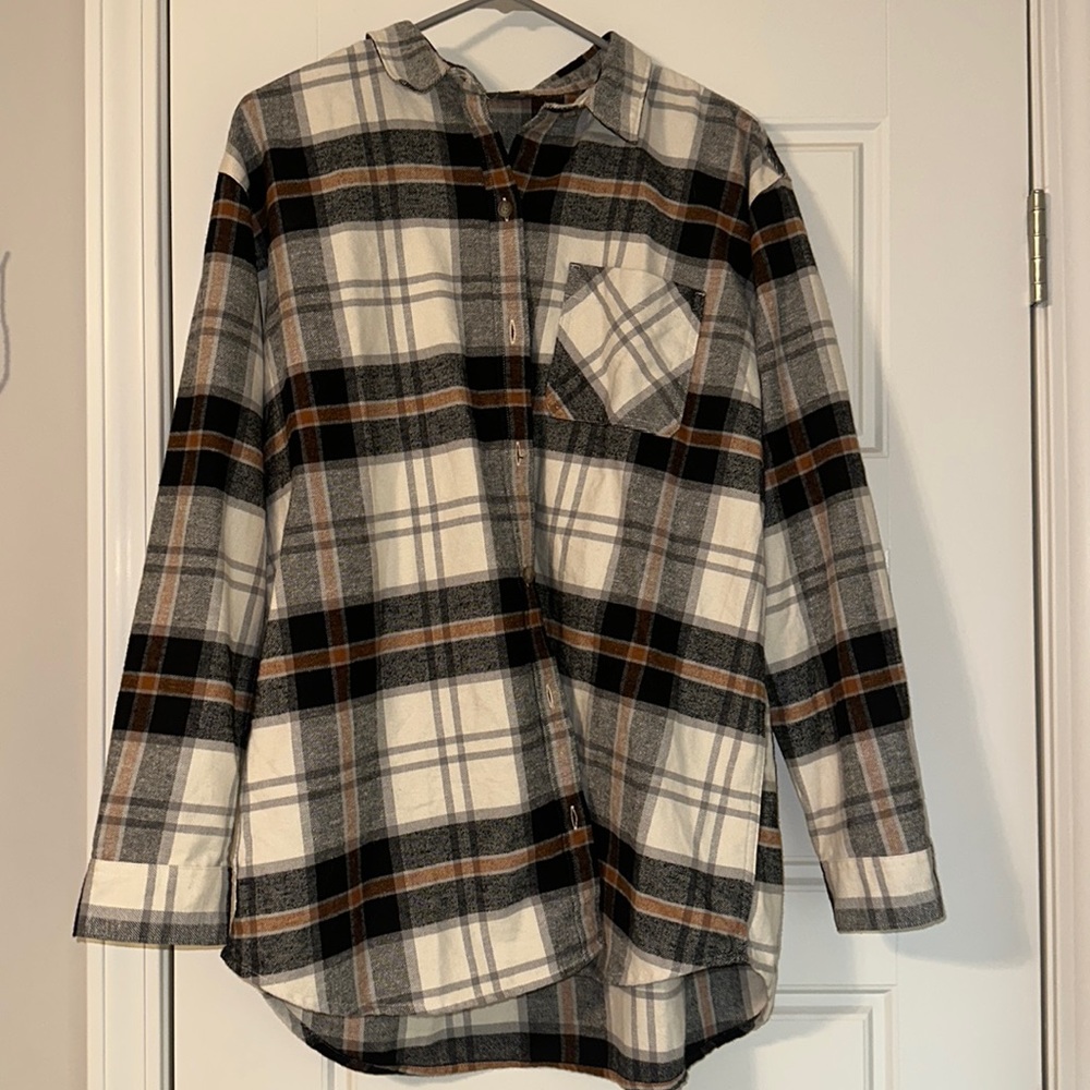 Eddie Bauer flannel.